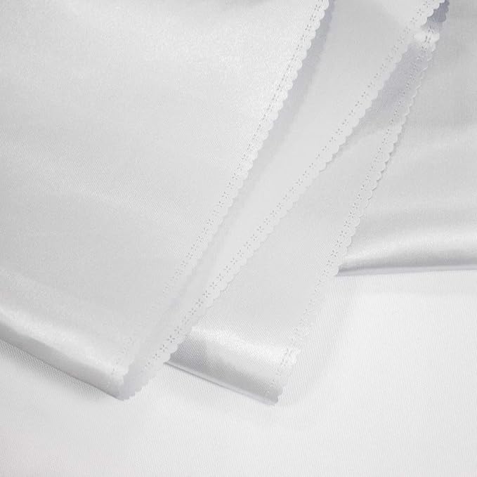 Silver Table Runners, 12x108 Inches, 12 Pack | Satin, Silk and Smooth Fabric - Image 4