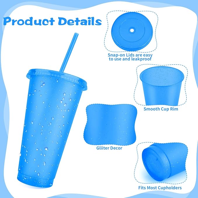 Hxezoc 16 Pieces Reusable Cups - Image 5