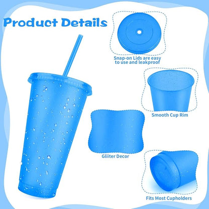 Hxezoc 16 Pieces Reusable Cups - Image 5