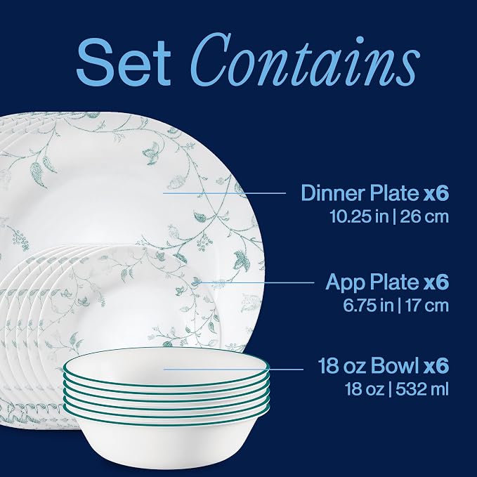 Corelle Vitrelle 18-Piece Service - Image 3