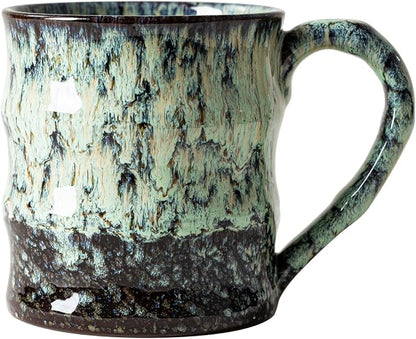 Unique Reactive Glaze Ceramic Coffee Mug - 15 oz Large Coffee Cup by XIYUANJI