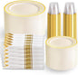 WELLIFE 350PCS Ivory Plastic Plates by WELLIFE