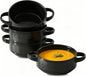 Soup Bowls with Handles, 23 oz French Onion Soup Crocks, Stackable Soup Bowl by Howise
