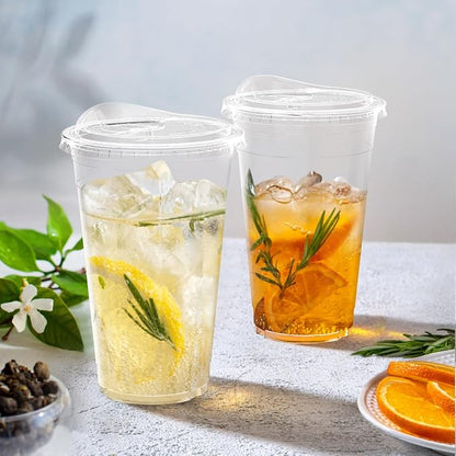 Dealusy 100 Pack - 20 oz Clear Plastic Cups - Image 4