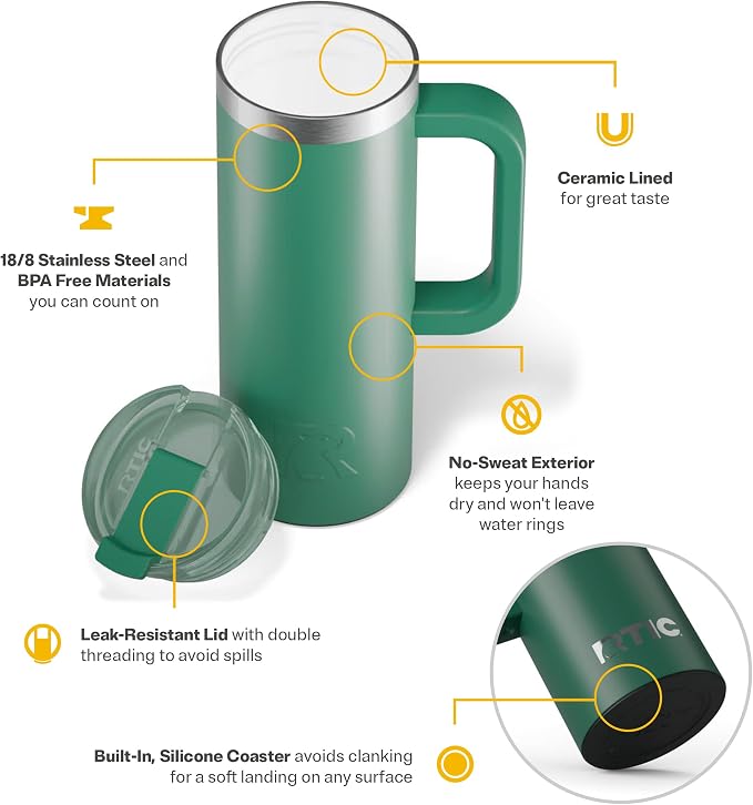 RTIC 20oz Road Trip Travel Mug - Image 3