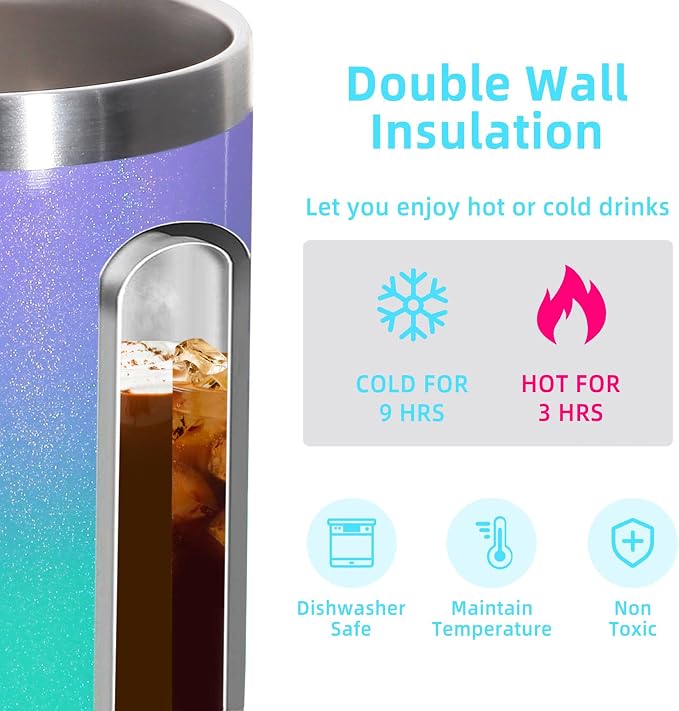 Volhoply 14oz Insulated Stainless Steel Coffee Mug - Image 3