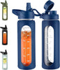 CIVAGO 24 oz Glass Water Bottle by CIVAGO