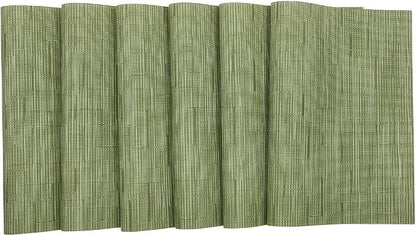 SHACOS Placemats Set of 8 Woven Vinyl Place Mats - Image 4