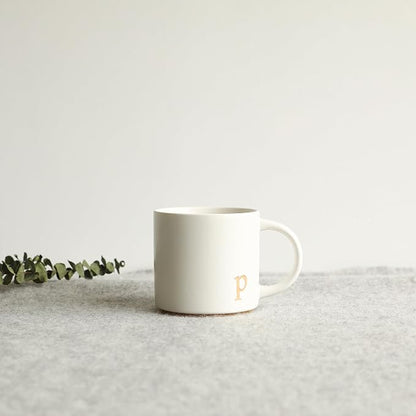 COLLECTIVE HOME Ceramic Coffee Mug, 15 oz Monogram Cup - Image 6