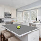 Silicone Mats for Kitchen Counter, 48"x32"(120cmx80cm) Large Heat Resistant Mat Kitchen Island Waterproof Countertop Protector Mat Nons-slip Extra Large Counter Mat, Light Gray