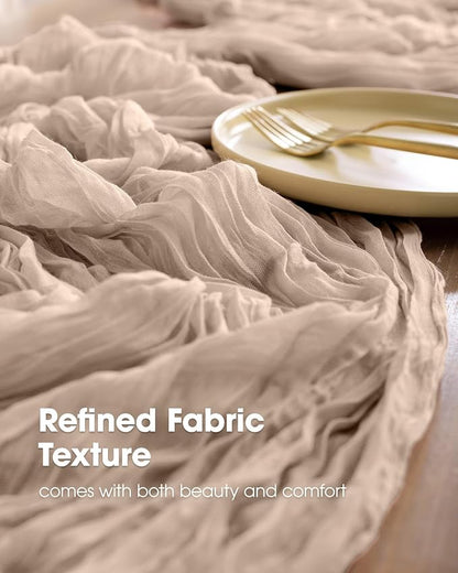 Pureegg 2-Pack Cheese Cloths Table Runner, Baby Shower, Wedding and Farmhouse - Image 3