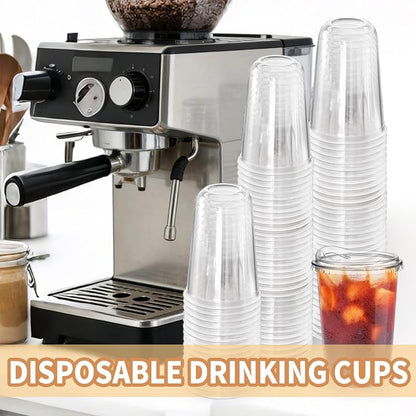 50 Pack 18 oz Clear Plastic Iced Coffee Cups - Image 4