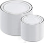 AOZITA 200Pcs Silver Plastic Plates, Disposable Plastic Party Plates by AOZITA