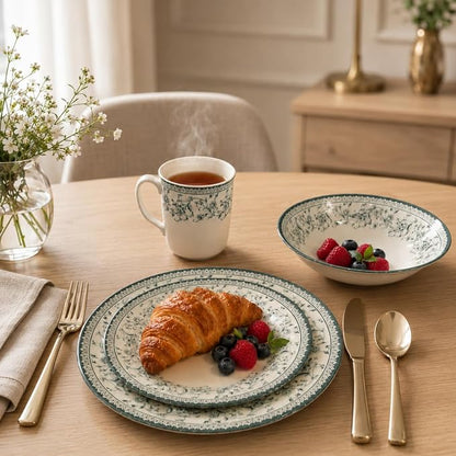 Royal 24-Piece Porcelain Dinnerware Set - Image 8