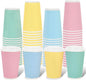 Whaline 100 Pcs Pastel Color Disposable Coffee Cups by Whaline
