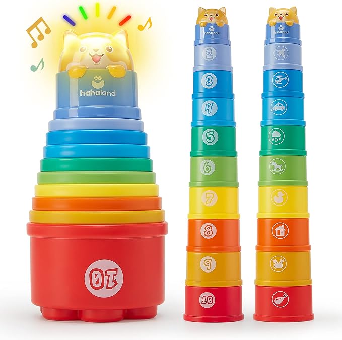 hahaland Stacking Toys for Toddlers 1-3 by hahaland