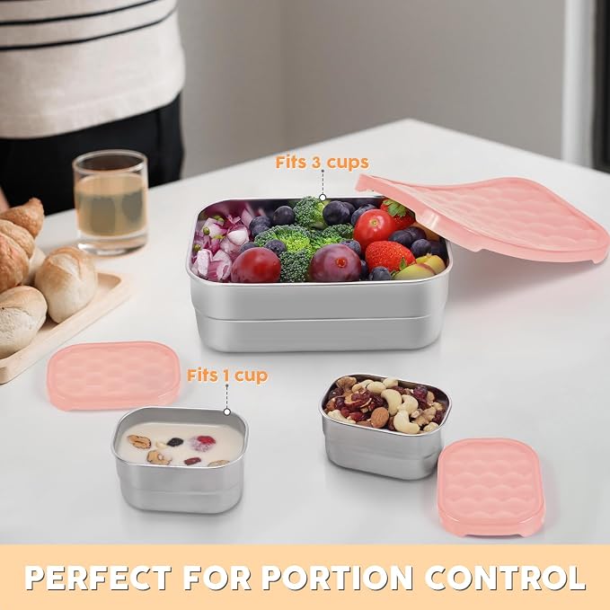 Small Stainless Steel Lunch Containers - Image 6