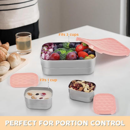 Small Stainless Steel Lunch Containers - Image 6