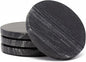 Thirstystone Natural Black Marble Round Coasters, 4 Pack | 4" Diameter by Thirstystone