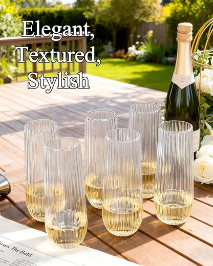 Ciaell 48 Pack Plastic Champagne Flutes - Image 5