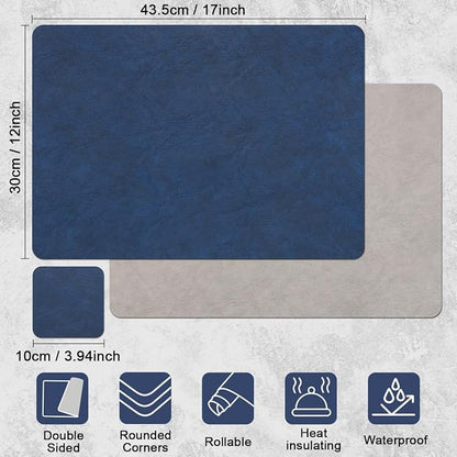 Vinyl Placemats Set of 4, Dual Sided Place Mats - Image 9
