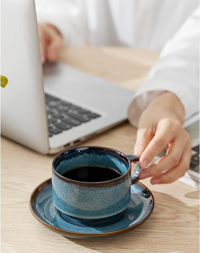 Ceramics 10oz Cappuccino Cups - Image 4