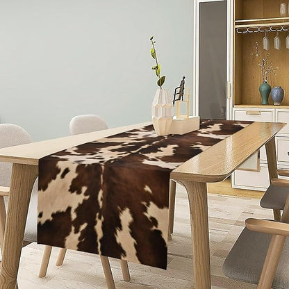 Cow Print Table Runner, 13x36 Inch - Image 2