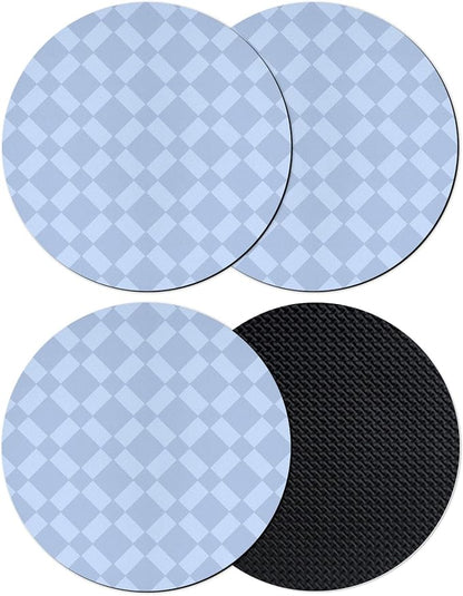 Rhombus Blue Coasters Set of 4, Absorbent Coasters by Unknown