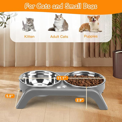 Elevated Dog Bowls for Small Dogs, 3” High Raised Dog Bowl Stand - Image 4