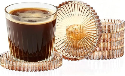 Coasters Set of 6 for Drinks, 3.8 Inch Large Coasters for Coffee Table by Unknown