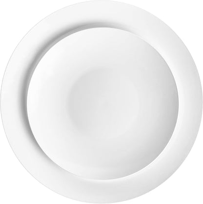 PLASTICPRO White Plastic Design Party Plates Premium heavyweight Elegant 128 - Image 8