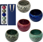 5 Pcs Ceramic Coffee & Teacup Set, Kiln Change Glaze, 5.4 fl oz Handleless by Unknown