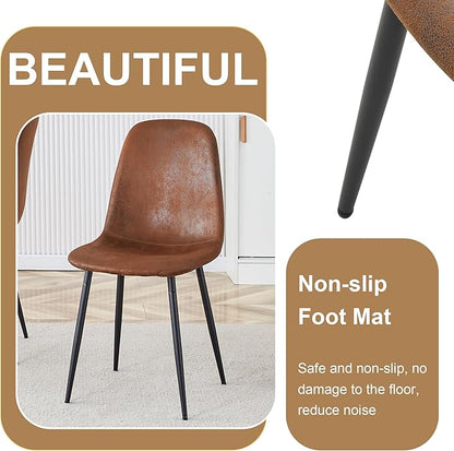 7 Piece Dining Table Set for 6,Modern 71'' Rectangle Dining Table and Modern Dining Chairs 6,Kitchen Table and Chairs for 6,Ideal for Kitchen Dining Room