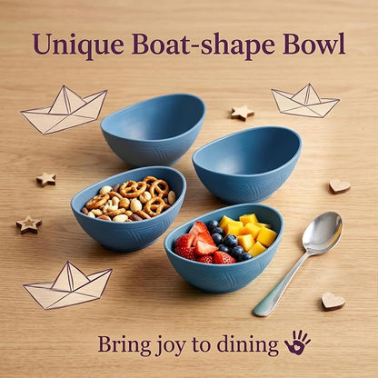 Snack Bowls Set of 6, Unbreakable Wheat Straw Bowls10oz, Small Prep Bowls - Image 4