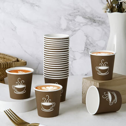 TV TOPVALUE 600 Pack 4 oz Paper Cups, Small Disposable Coffee Cups, Paper - Image 5