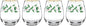 Lenox 888202 Holiday 4-Piece Stemless Wine Glasses, Christmas Drinkware Set, Hosting