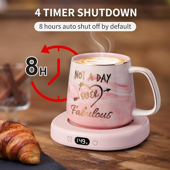 Coffee Mug Warmer & Not A Day Mug Set, Coffee Cup Warmer - Image 6