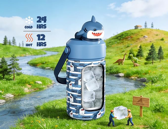 POWCAN 12 oz Insulated Water Bottle - Image 2