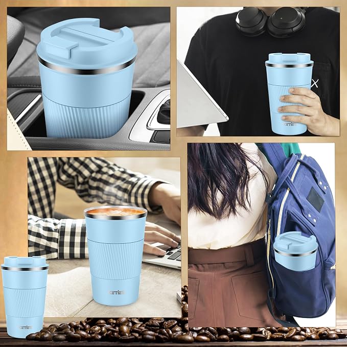 KETIEE Travel Coffee Mug 12oz: Insulated Coffee Cup - Image 5
