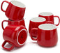 Teocera Coffee Mugs Set of 6-12oz Chip-Resistant Ceramic Cups by Teocera