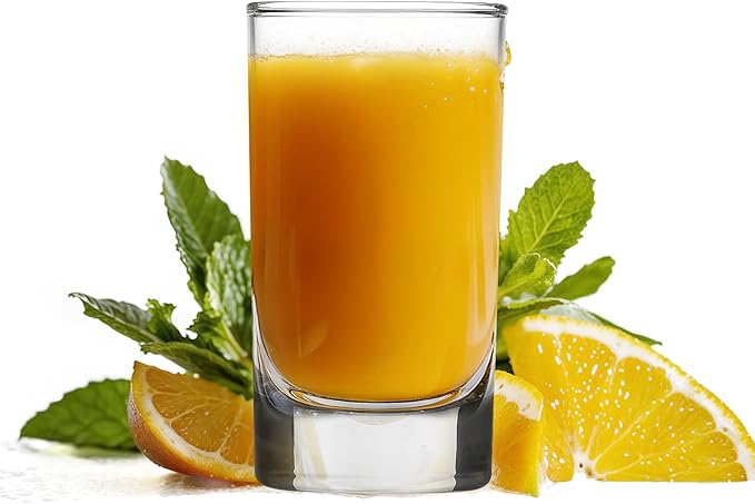 Vikko Mini Juice Glasses, 4.75 Ounce SMALL Glass Cups, 2.1 Inch x 3.9 Inch by Vikko