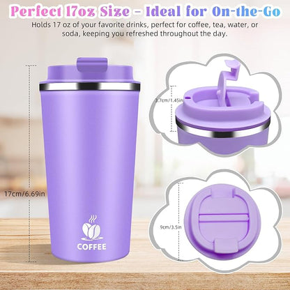 17oz Insulated Travel Coffee Mug - Image 5