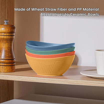 Wheat Straw Small Bowls Set of 4 - Image 4