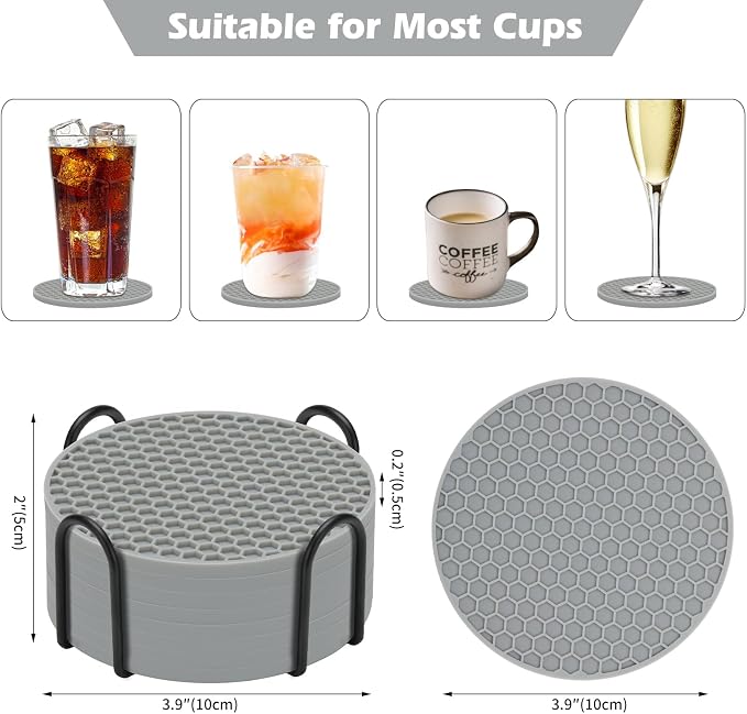 TWTLi Silicone Coasters Set of 8 - Image 2
