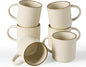 famiware Coffee Mug Set for 6, Star 12 oz Catering Mugs Cup Set by Famiware