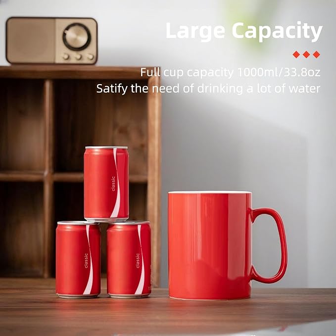 Extra Large Coffee Mug 33 oz Ceramic Mug - Image 5