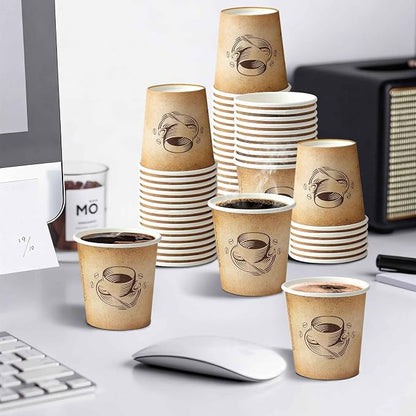 Clawsoff 300 Pack 6 oz Small Coffee Cups Disposable Paper Espresso Cups | - Image 5
