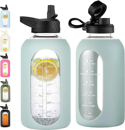 CIVAGO 64 oz Glass Water Bottle by CIVAGO