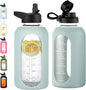 CIVAGO 64 oz Glass Water Bottle by CIVAGO