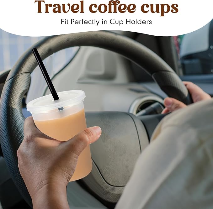 Lounsweer 15 Pcs Clear Reusable Cups - Image 5
